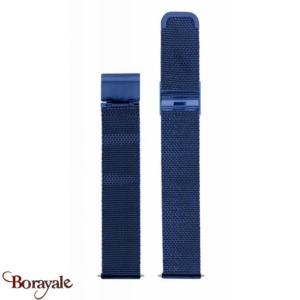 Bracelet A.B.Art Milanais 14 mm de couleur : bleu nuit MB14-005S