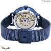Montre PIERRE LANNIER Collection AUTOMATIQUE bleu milanais  Femme