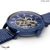 Montre PIERRE LANNIER Collection AUTOMATIQUE bleu milanais  Homme