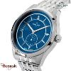 Montre Homme Orlam Echo cadran bleu bracelet acier argenté étanche 10 ATM ORSSBE