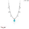 Minéral Glow, Collier Argent plaqué rhodium ANIA-HAIE N014-03H