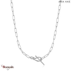 Forget Me Knot, Collier Argent plaqué rhodium  ANIA-HAIE N029-01H