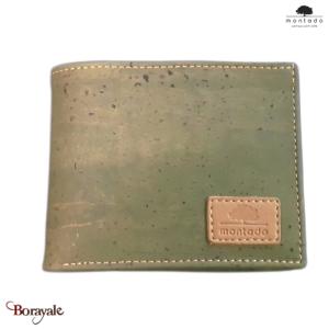 Portefeuille Montado en liège , série: Basic, réf :528010, Vert