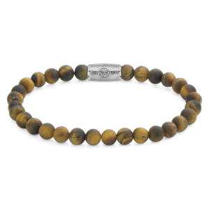 Bracelet Rebel & Rose Lys Tigré Mat - 6mm L, Homme RR-60083-S-L