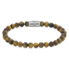 Bracelet Rebel & Rose Lys Tigré Mat - 6mm L, Homme RR-60083-S-L