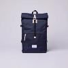 Sac à dos Sandqvist Urban Outdoor, Bernt 21/25L Marine et cuir naturel SQA1373