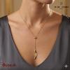 Collier sautoir ENTASIS Pierre Lannier BJ20A0201 acier poli de couleur or