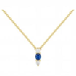 Collier, Gemstar Brand Femme, collection plaqué Or