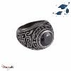 Bague Carbo Compagnie Malte noire acier DB1528-2-62