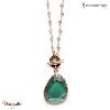 Collier Ippocampo Pépite  bronze plaqué or rose IPPT02