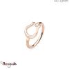 Bague Paul Hewitt Manille acier plaqué or rose PH-FR-SHL-R-52