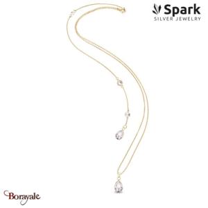 Collier SPARK Silver Jewelry : Back - Blanc cristal