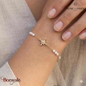 Bracelet ANTHAREA Pierre Lannier BJ25A1211 acier poli de couleur or