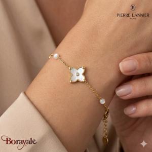 Bracelet RUBYA Pierre Lannier BJ23A1201 acier poli de couleur or