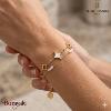 Bracelet Nebulia Pierre Lannier BJ26A1211 acier poli de couleur or