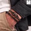Bracelet PIG & HEN Icy Ike Kaki Noir Taille : L (20cm)