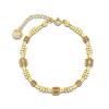 Bracelet Spark Rose cristal autrichien sur argent doré G0381LCT