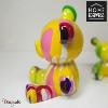 Ourson Coloré 11 cm Home Edelweiss collection : Emotion Jaune, vert, rose