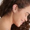 Forget Me Knot, Boucles d'oreilles Argent plaqué rhodium  ANIA-HAIE E029-01H