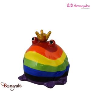 Grenouille tirelire décorative  Pomme Pidou Rainbow Taille M
