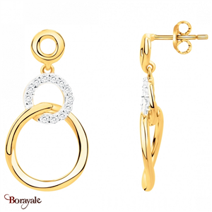 Boucles d'oreilles, Gemstar Brand Femme, collection Borayale plaqué Or