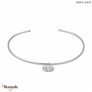 Collier Ania Haie Coins argent 925° plaqué rhodium de haute qualité C009-01H