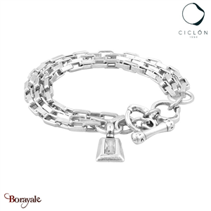 Bracelet Ciclon 1998 Très chic métal plaqué argent 925° CI231107-66-0