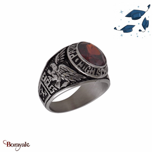 Bague Carbo Compagnie Park Central rouge acier DB1450-1-62