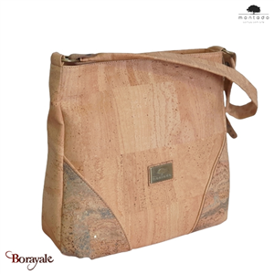 Sac épaule MONTADO en liège naturel, made in Portugal Femme 768012-NATMAPAMON