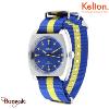 Montre KELTON RC 2 Nato bleu jaune quartz Unisexe 9122462