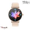 Montre TEKDAY Ronde connectée New 2025 unisexe boîtier rose doré, silicone rose