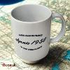Mug Patrouille de France Blason Bleu Marine et date
