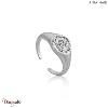 Coins, Bague Argent plaqué rhodium ANIA-HAIE R009-03H