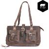 Sac épaule Bear Design en Cuir de vachette brut Brut Collection : brut