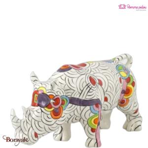 Rhino Décoratif Ryan Pomme Pidou circles of life Taille L