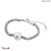 Bracelet Pierre Lannier Nova acier argenté sans nickel BJ08A1101