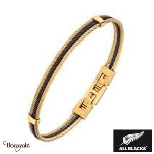 Bracelet câble acier All Blacks AB-682268