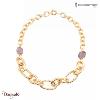 Collier Ippocampo Legami  bronze plaqué or jaune IPLG19
