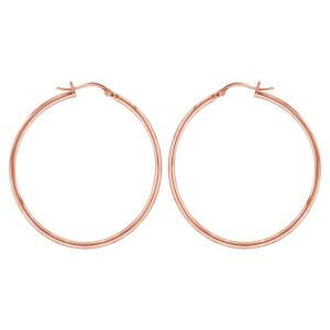 Boucles d'oreilles Thabora acier Rose doré T114974D