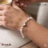 Bracelet RUBYA Pierre Lannier BJ23A1211 acier poli de couleur or