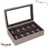 Coffret boite 10 montres, Friederich 1923 serie Bond grain croisé 20113-3