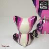 Chat Assis 11 cm Home Edelweiss collection : Gaston Rose et noir