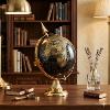 Grand Globe Terrestre Philéas 34 cm Noir et Or - Home Edelweiss JD831