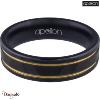 Bague Tungstène Noir Apollon homme