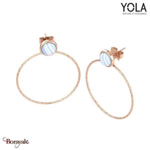 Boucles d'oreilles Agate crazy Lace, Collection: Nature et élégance YOLA