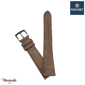 Bracelet Rochet France Megève 16 mm couleur : taupe 3781640XSA