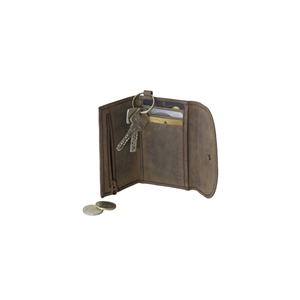 Porte monnaie - cartes - clés KASZER collection Oregon Marron naturel 500804-MC6