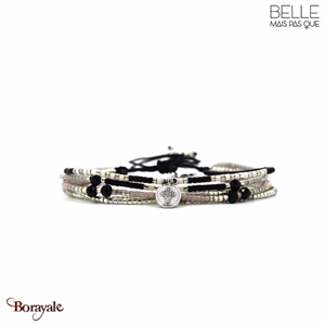 Bracelet Belle mais pas que, Collection: Velours noir B-2074-VENO