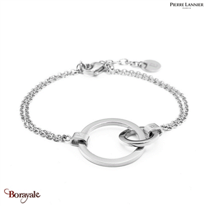 Bracelet Pierre Lannier Séduction acier argenté sans nickel BJ02A1101