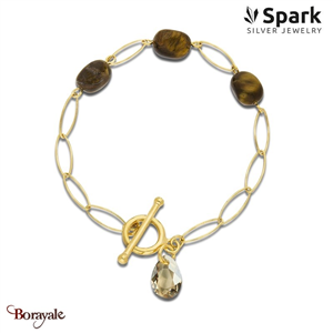 Bracelet SPARK Silver Jewelry : Sassolino - Doré